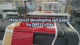 Cutting Developing-Out Paper with JWEI Digital Cutter