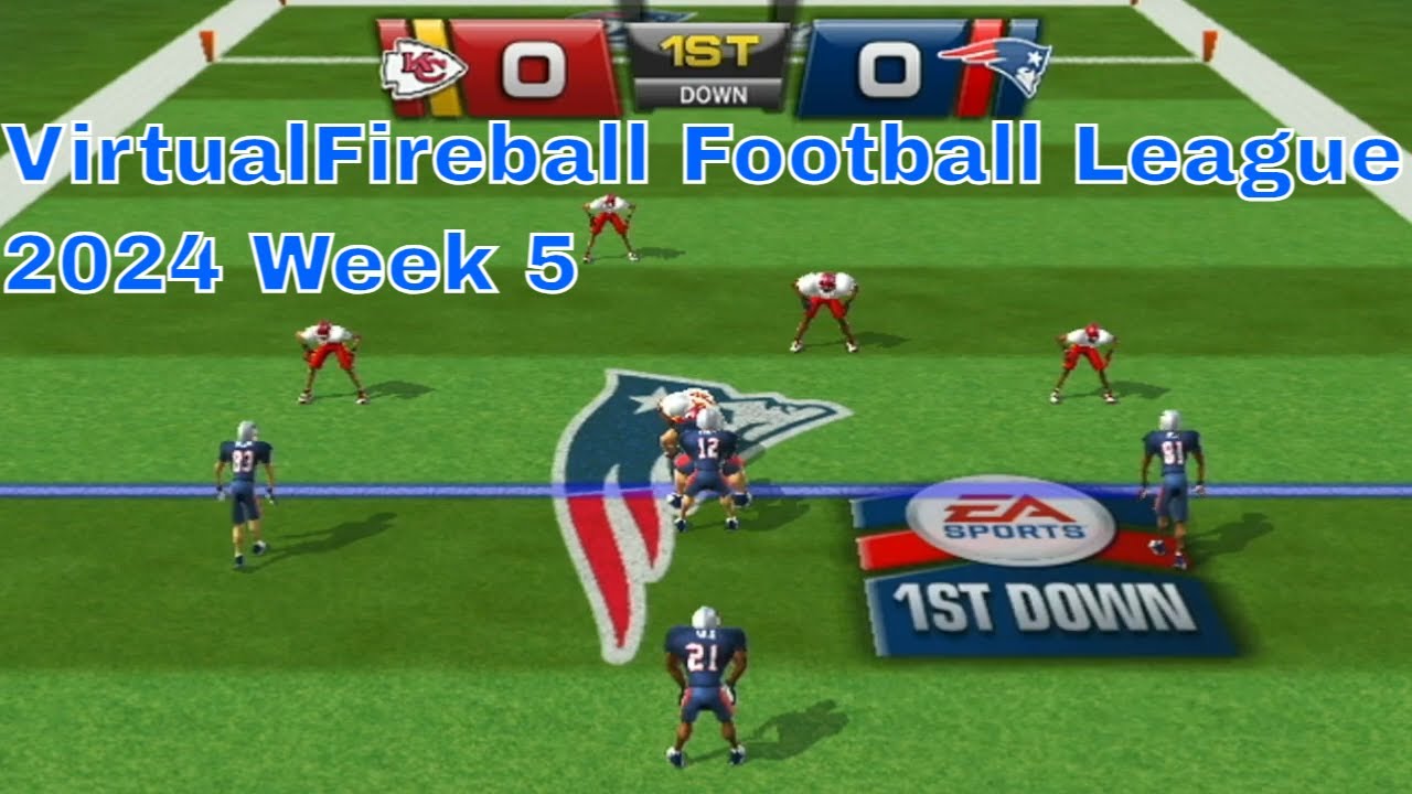VirtualFireball Football League | 2024 Week 5 | Madden 10