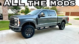 All my mods I've done on the 2024 F250