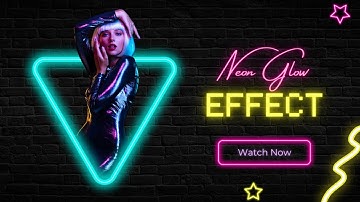 Create Neon Glow Triangle Effect In Canva  TUTORIAL-17
