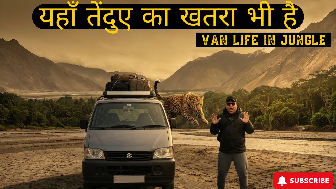 Beware of leopards || Vanlife with eeco caravan || Himalayan Travel Diaries 