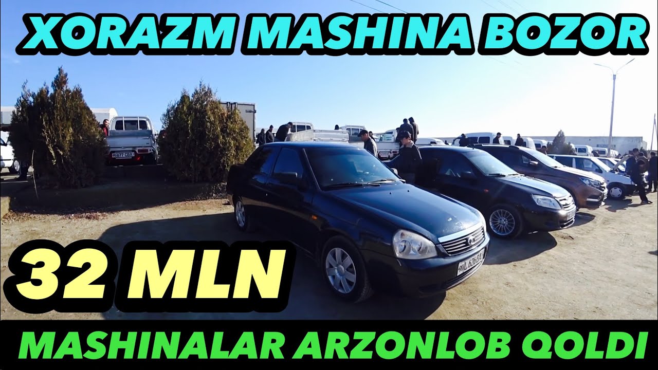 ХОРАЗМ МАШИНА БОЗОРИ 🔥 ЛАДА НАРХЛАРИ ТИСО НАРХЛАРИ 2026-ЙИЛ Urganch mashina bozor Tico Lada narxi