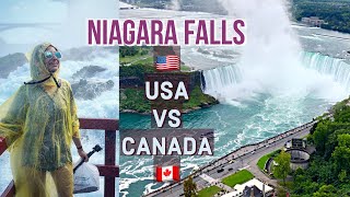 NIAGARA FALLS US vs Canada | Which side is better??? | Himani Aggarwal