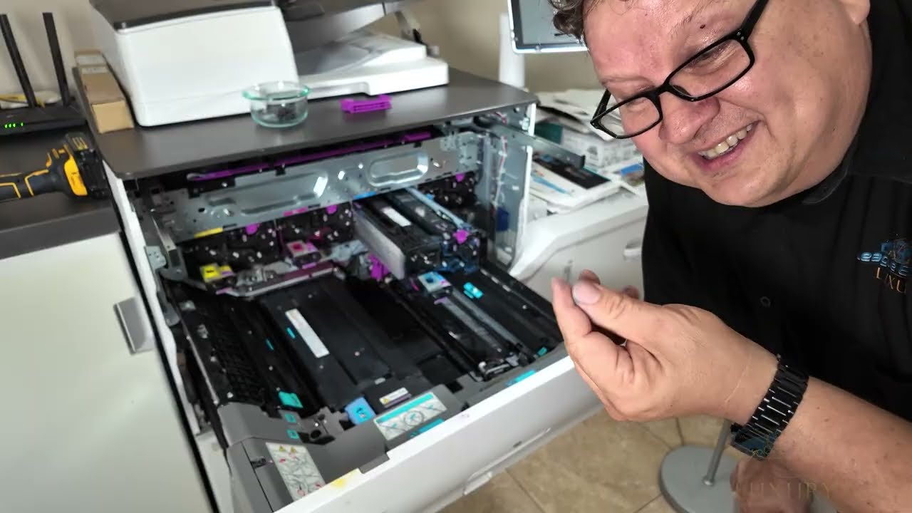 Ricoh c5200S Replacing the Cleaning Unit