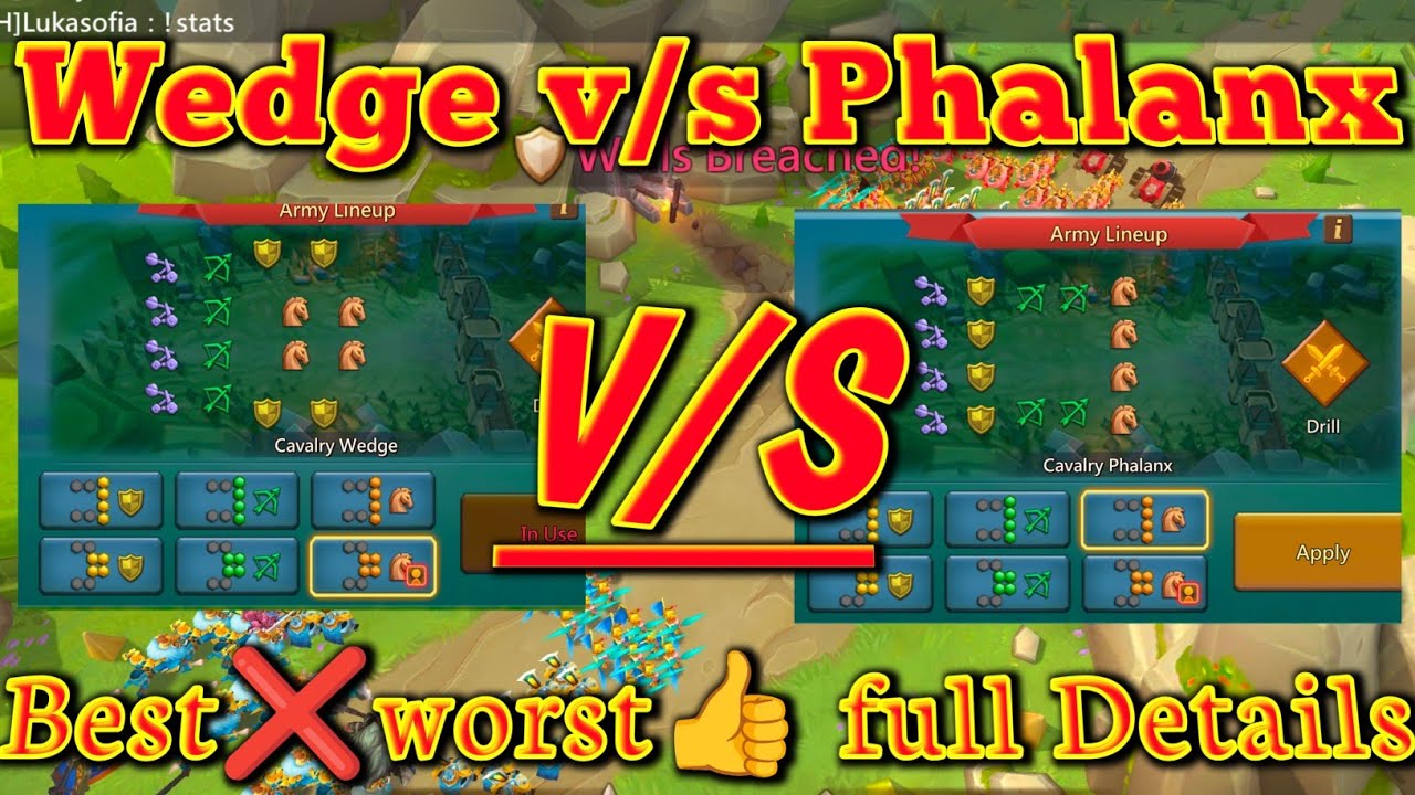 Wedge v/s Phalanx all details in video 