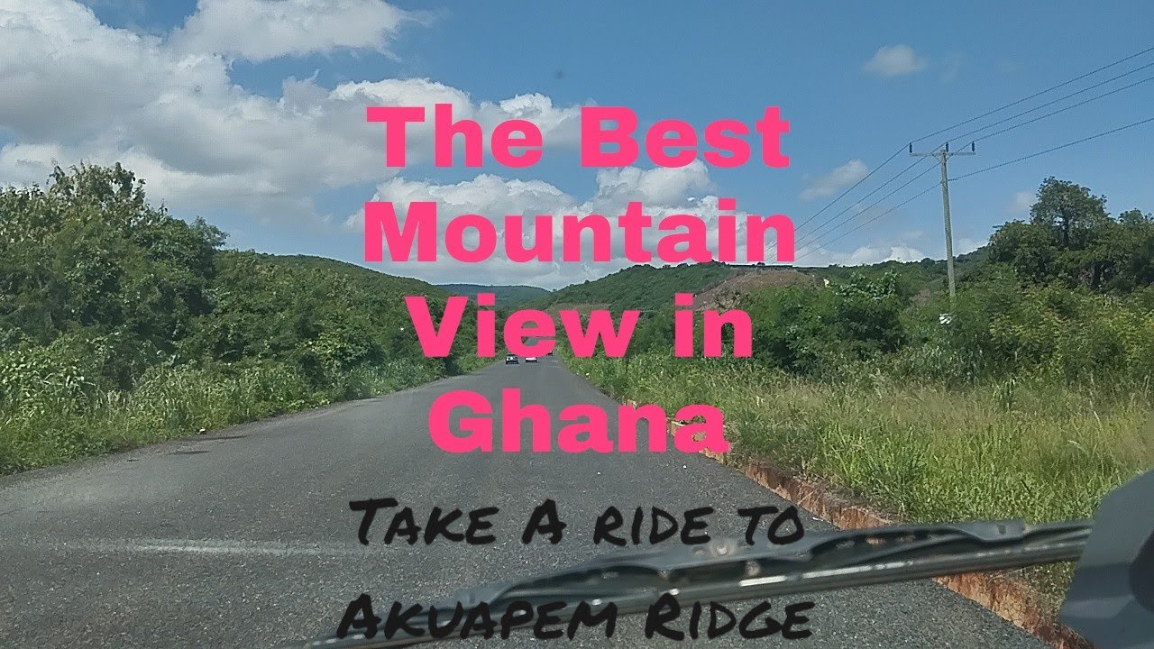 A beautiful mountain road in Eastern Ghana.