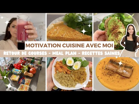 RETOUR DE COURSES & RECETTES SAINES 🤍 3 jours avec nous 💫 famille de 5 🥑 motivation maman