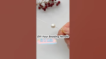 DIY your beading needle with any piece of wire! Simple & Quick; Beading tutorials for beginners
