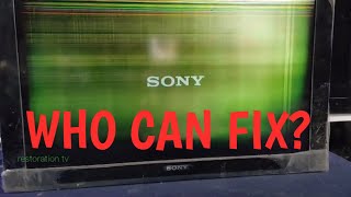 SONY BX300 problem sreen,fix tv sony,repari 32 lcd sony,vertical lines problem sony