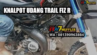 CEK SOUND SUARA KNALPOT UDANG TRAIL YAMAHA F1 FIZ FIZR RN7 MUFFLER | WA 081390963884