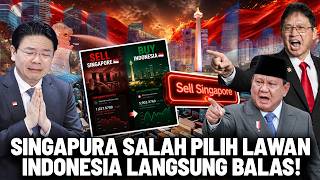 WILL INDONESIA CAUSE A CRISIS IN SINGAPORE!? Singapore's Regret Over Disrupting Indonesia's Economy