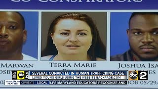 Several convicted in human trafficking