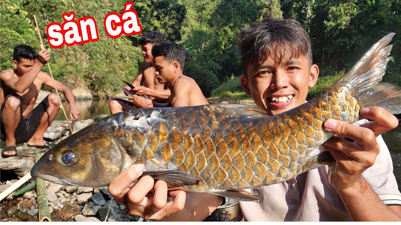 Cá Rừng RẤT Khủng | Săn Cá Suối Mùa Khô Cùng Anh Huân Và Team Sang Vlog