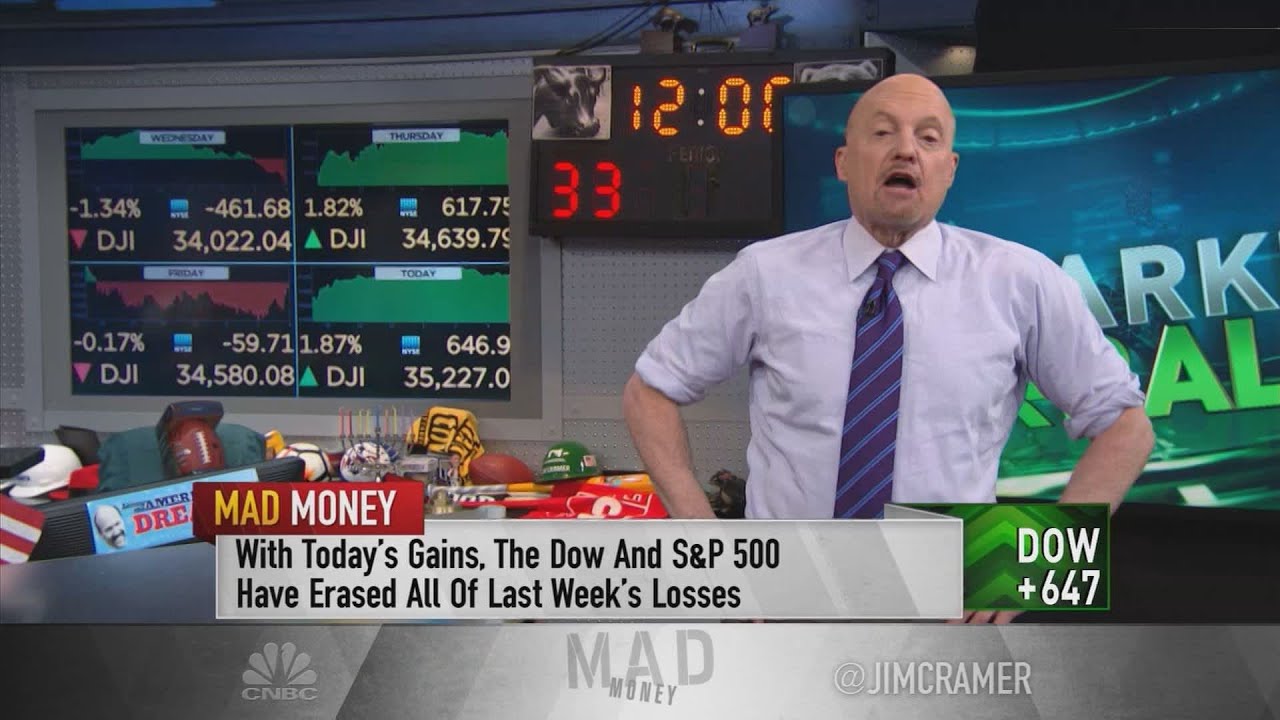Jim Cramer breaks down Monday's stock market rally and explains why it may continue