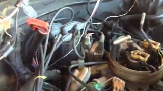 How to install tack meter in Chevy 350 throttle body ingine - YouTube | Chevy 350 Tach Wiring | | YouTube