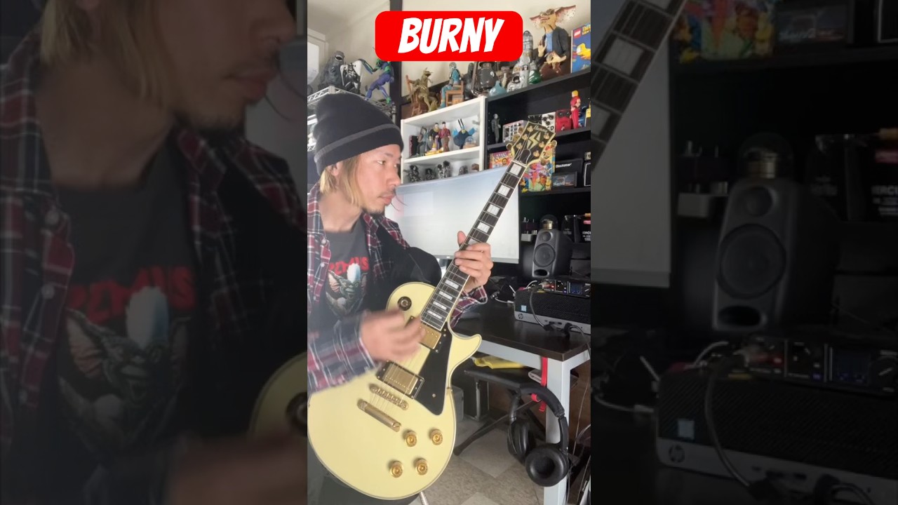 Burny レスポールカスタム エレキギター ケース付 フレットバインディング Burny レスポールカスタム エレキギター ケース付 フレット