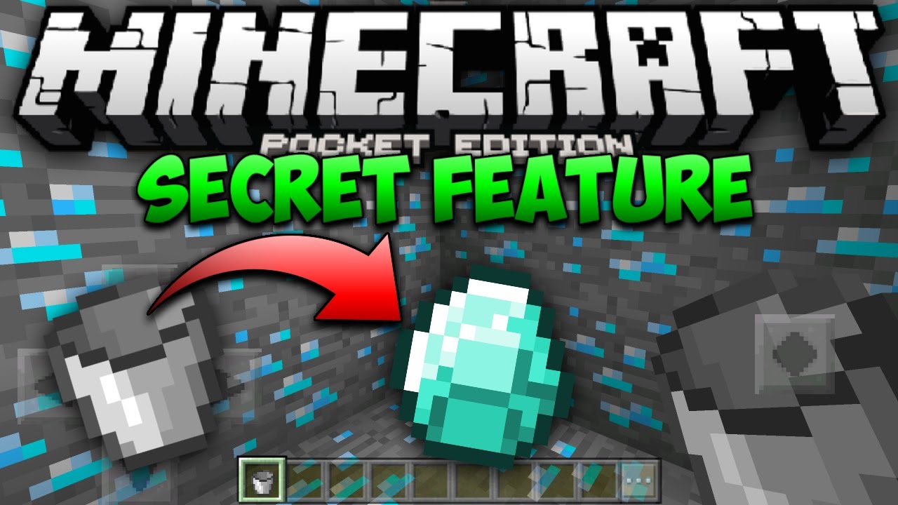 0.16.0 SECRET FEATURE! - MCPE Hidden Bucket Gamble Glitch - Minecraft Pocket Edition