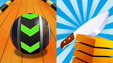 Sky Rolling Balls VS Slice it All - All Levels Gameplay Android iOS Ep 1