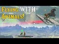 Flying WITH Animals! Wolf Link is HILARIOUS in Zelda Breath of the Wild