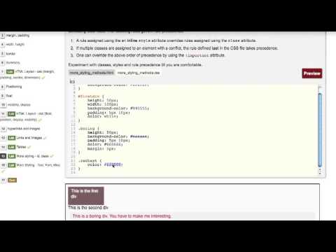 Web Page Design: CSS precedence