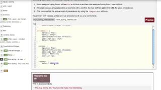 Web Page Design: CSS precedence