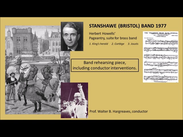 Watch Pageantry, Suite (brass band rehearsal with conductor interventions) on YouTube Watch Pageantry, Suite (brass band rehearsal with conductor interventions) on YouTube