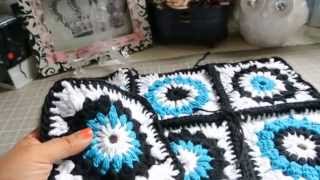 Sunburst Granny Square Blanket