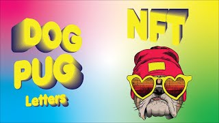 NFT Collection  -  Pug Dog Letters NFT AT OpenSeas By Basel Maz #nfts