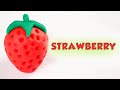 Learn How to Make A Strawberry with Play Doh Colors