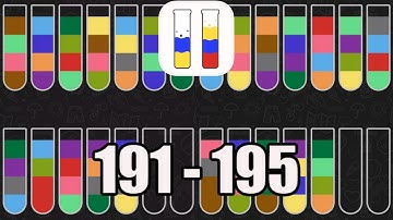 Water Sort Puzzle Level 191-195 Walkthrough (iOS - Android)