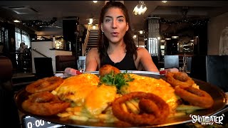 Girl eats FAMOUS GIANT 5LB+ Chicken Parmo Challenge | Park Central Middlesbrough #GirlVsfood