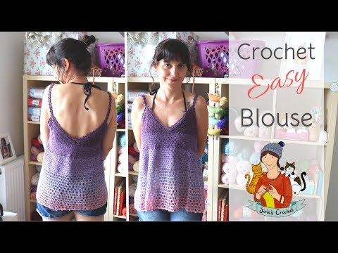 Video: How To Crochet A Summer Blouse