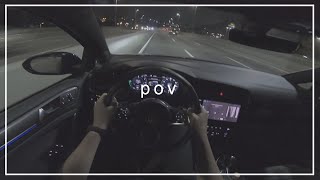 Vw F Gte Night Drive - Pov