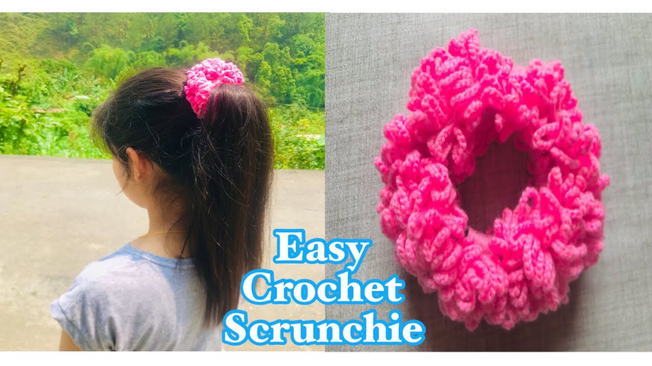 EASY CROCHET SCRUNCHIE | FOR BEGINNERS | DIY | - YouTube