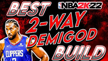 MOST OVERPOWERED BUILD IN NBA 2K22!!•THIS 2-WAY DEMIGOD BUILD DOES IT ALL!!!
