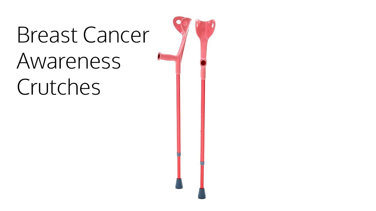 Breast Cancer Awareness Crutches - YouTube CareCo