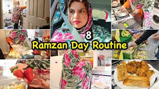 Ramzan Day 8 routine | Dua qabool hue Allah Dilo ke raaz janta hai | Sehri to Iftar Busy Day