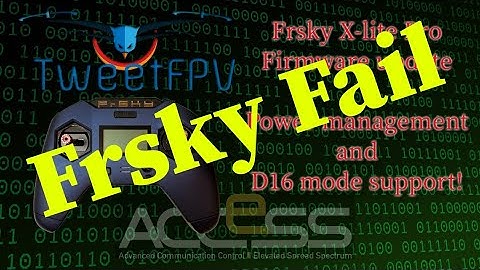 Frsky xlite pro D16 support and PMU update!