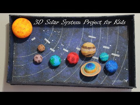 How to make 3D Solar System Project for Science Fair or School