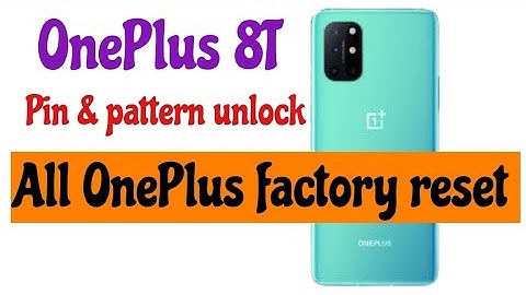 OnePlus 8T Hard reset // Haw to hard reset All oneplus without Pc