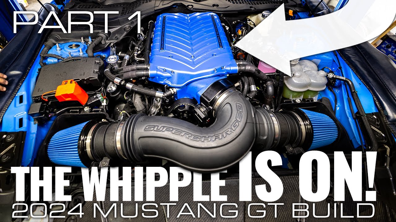 The Whipple IS ON! Supercharged 2024 Ford Mustang Build Part 1