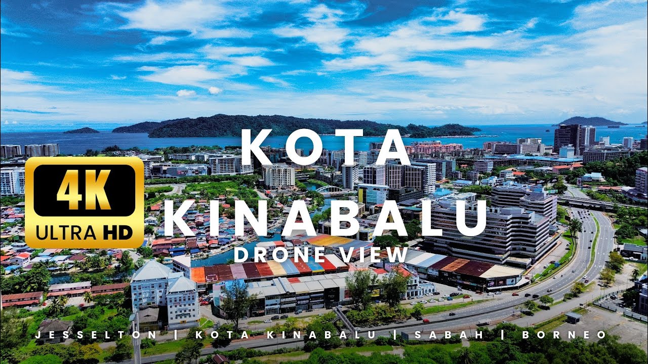Kota Kinabalu from Above | 4K Drone View