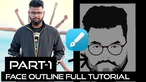 face outline ||full tutorial ||infinite design ||part-1||vector art||