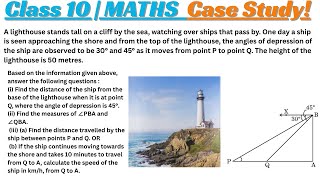 A lighthouse stands tall on a cliff by the sea, watching over ships that pass by. One day a ship is