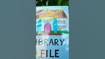 B.Ed File decoration Library Visit