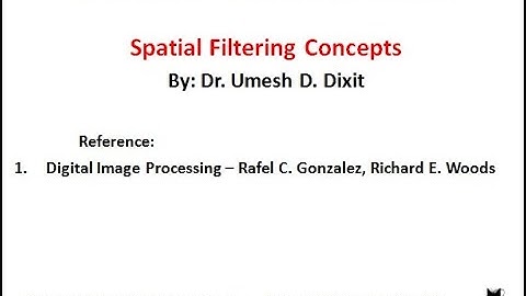Spatial Filtering Concepts