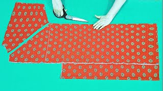 cut and sew in 10 minutes  only 140×150cm fabric  sewing a dress is very easy