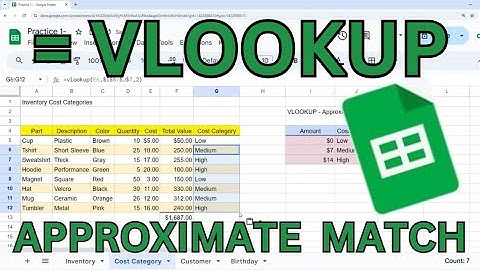 How Do I Use VLOOKUP in Google Sheets - Approximate Match