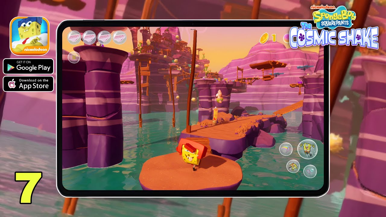 SpongeBob The Cosmic Shake Mobile Gameplay Walkthrough ( Android, iOS ...
