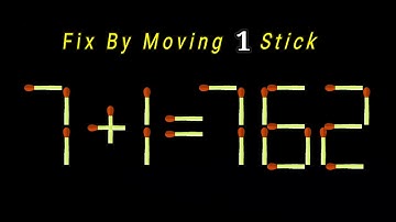 Logic Puzzle | Fix The Equation by moving 1 stick | Matchstick Puzzle | thony official